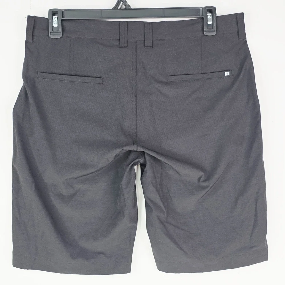 Travis Mathew Mens Sz 34 Beck Shorts Black Performance‎ Golf Lightweight Stretch